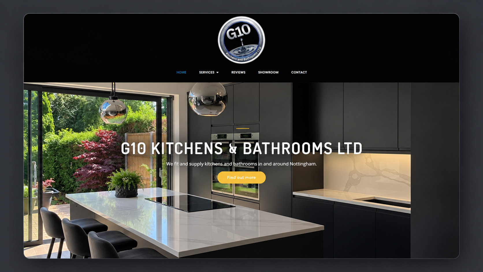 G10 Kitchens & Bathrooms website designed by Webeea